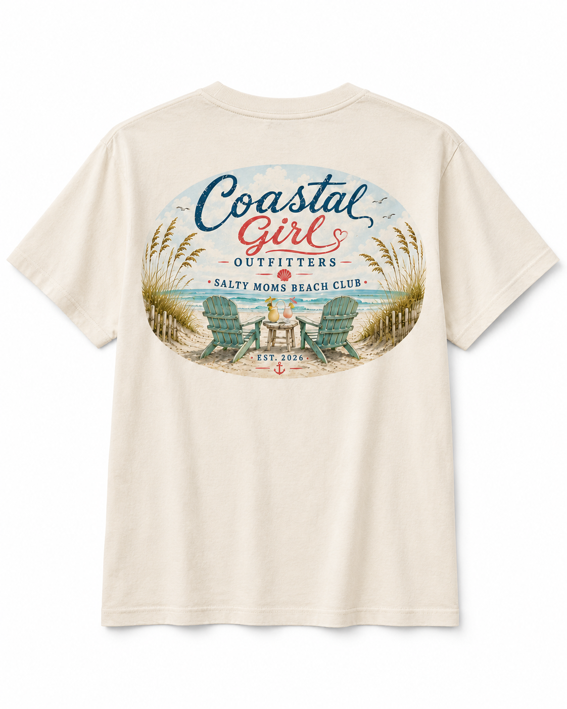 Women's Salty Moms Beach Club Tee
